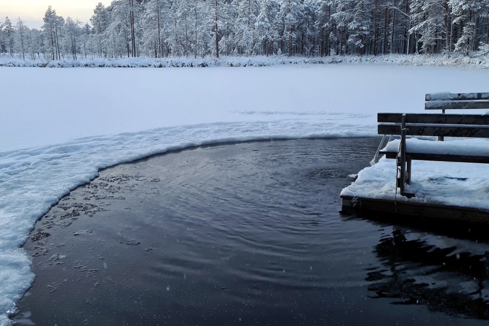 Avantopumppu pitää noin 3 × 3 m avannon auki jopa kovimmilla -30°C pakkasilla. Leudommilla säillä avanto voi laajentua jopa 10 × 5 metriin.